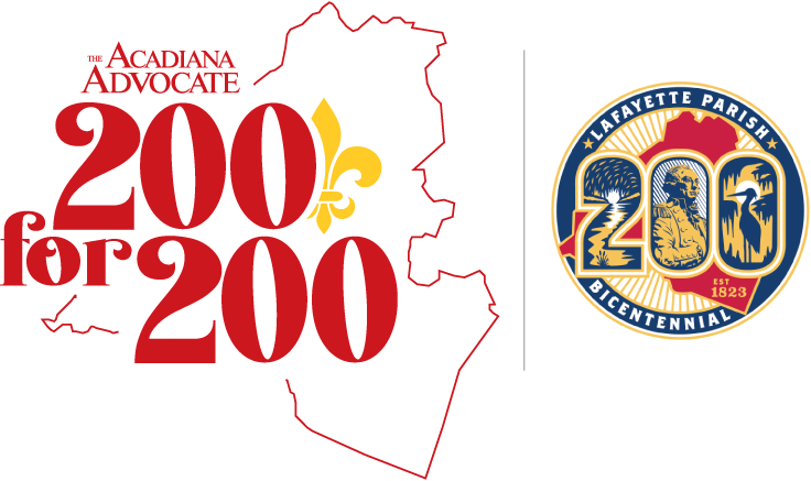 200 for 200 Acadiana bicentennial logo